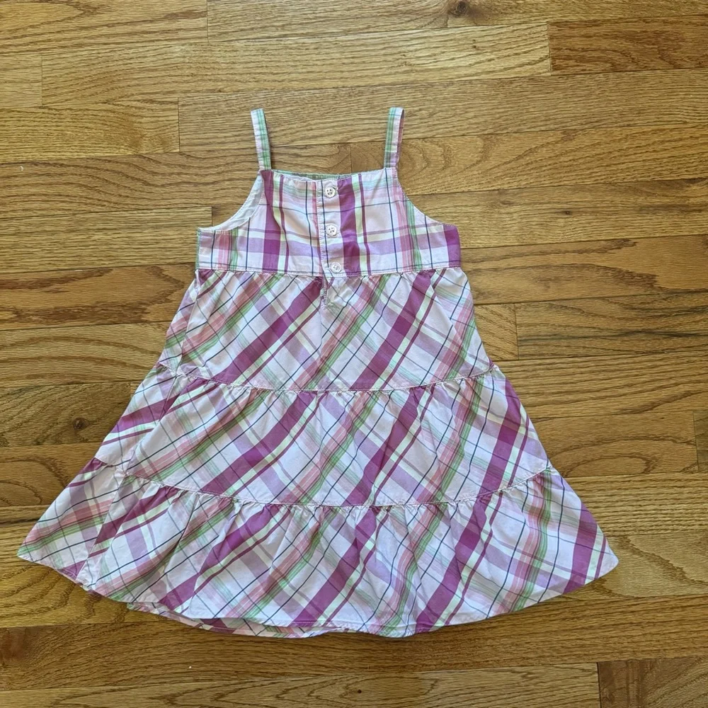 Genuine Kids by Oshkosh Purple Plaid Dress Size 2